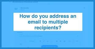how to address an email to multiple people